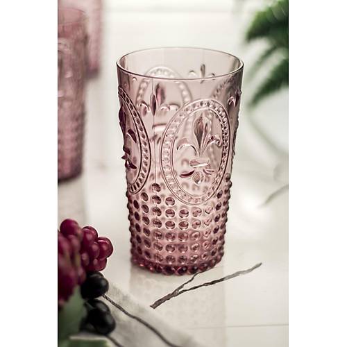 Akrilik M�rd�m 6'l� Uzun Bardak & Su Me�rubat Barda�� 750 ml ( B�y�k Boy & Cam De�ildir )
