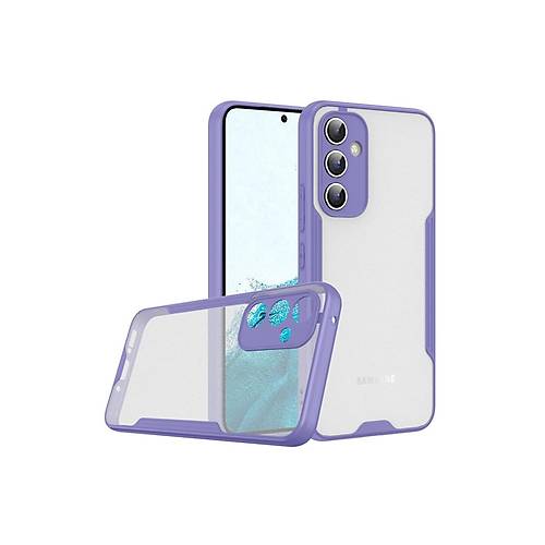 Galaxy A24 4G K�l�f Platin Silikon - Lila