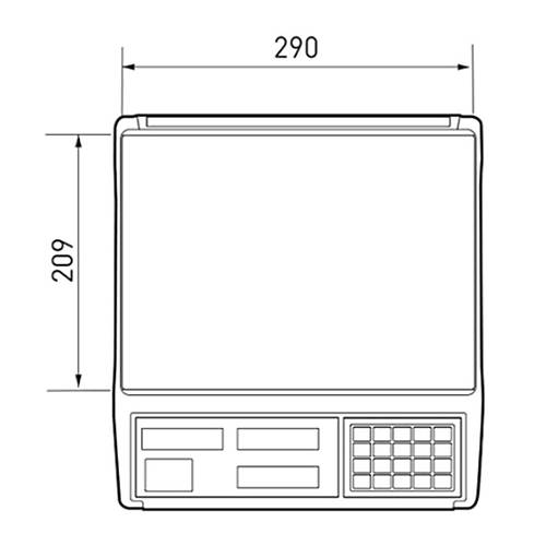 CAS ER JR 15KG LCD EKRAN BOYUNSUZ F�YAT HESAPLAMALI TERAZ�