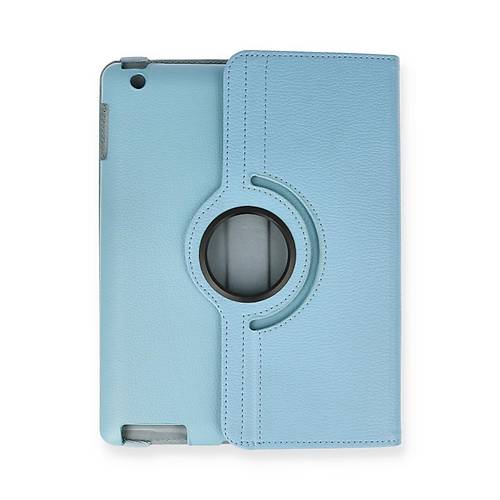 iPad 4 9.7 K�l�f 360 Tablet Deri K�l�f - Turkuaz