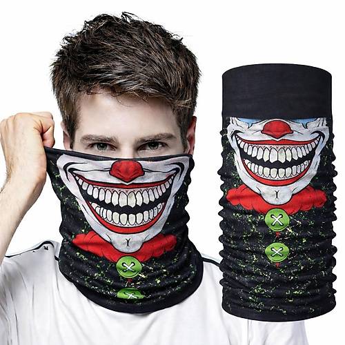 Joker Y�z Bask�l� Baf Bandana - �ok Ama�l� Boyunluk Bandana 2 No