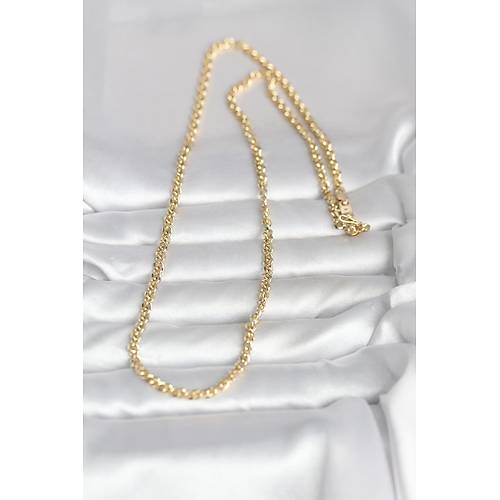CM 14K Gold Renk Zincir Model 60 cm Kad�n Kolye