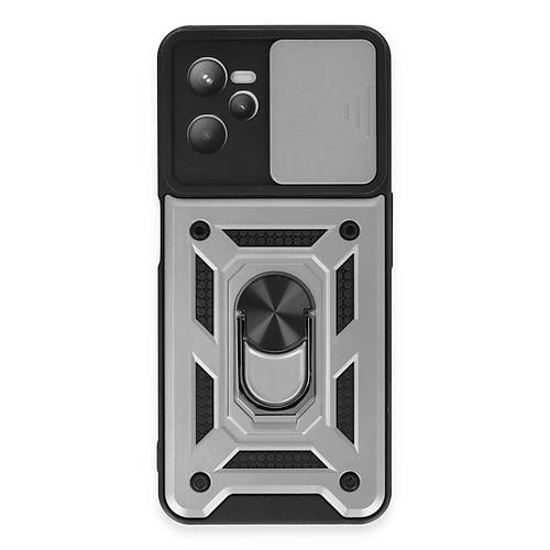 Realme C35 K�l�f Pars Lens Y�z�kl� Silikon - G�m��