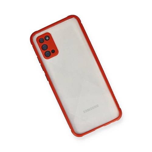 Galaxy A02S K�l�f Miami �effaf Silikon - K�rm�z�