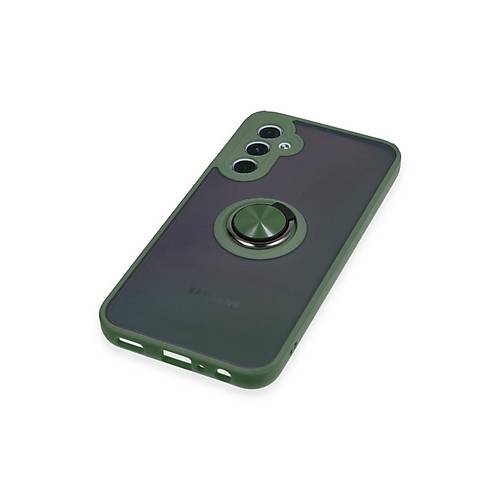 Galaxy A24 4G K�l�f Montreal Y�z�kl� Silikon Kapak - Ye�il
