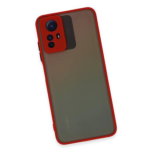 Redmi Note 12S K�l�f Montreal Silikon Kapak - K�rm�z�