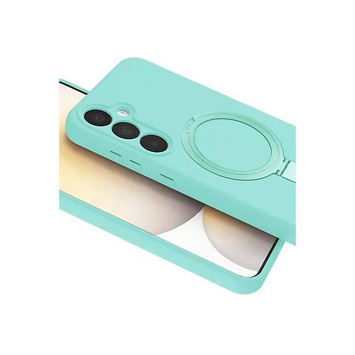 Galaxy A15 4G Regal Magsafe Standl� Kapak - Su Ye�ili