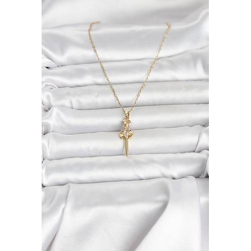 316L �elik Zincir Gold Renk K�l�� Model Kad�n Kolye