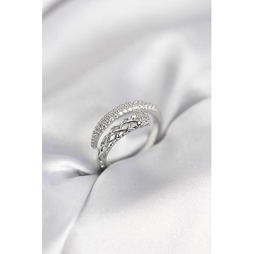 G�m�� Renk Zirkon Ta�l� Sarmal Kad�n Y�z�k