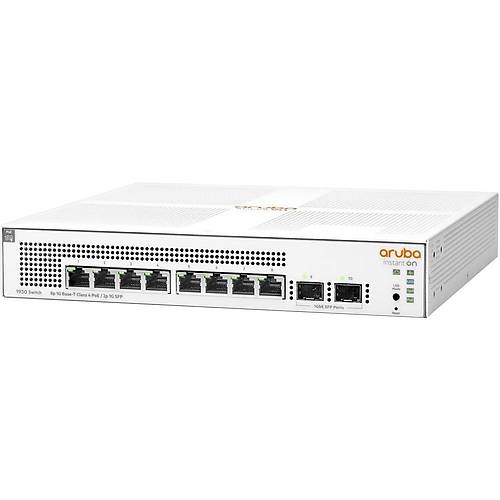 HPE ARUBA ION 1930 JL681A 8 PORT GIGABIT POE + 2XSFP UPLINK Y�NET�LEB�L�R 124W POE SWITCH
