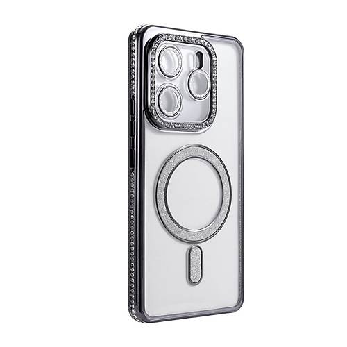Redmi Note 14 4G Joke Simli Magneticsafe K�l�f - Siyah