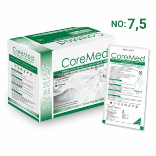 Steril Cerrahi Eldiven - 7,5 Numara - Pudras�z - Lateks