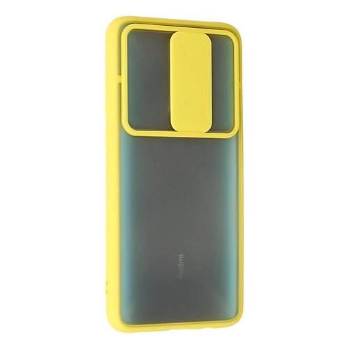 Redmi Note 8 Pro K�l�f Palm Buzlu Kamera S�rg�l� Silikon - Sar�
