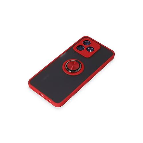 Realme C53 K�l�f Montreal Y�z�kl� Silikon Kapak - K�rm�z�