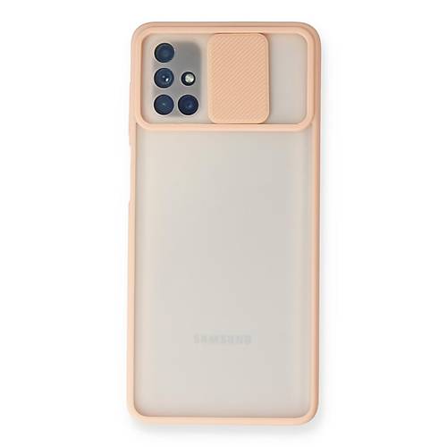 Galaxy M51 K�l�f Palm Buzlu Kamera S�rg�l� Silikon - Pembe