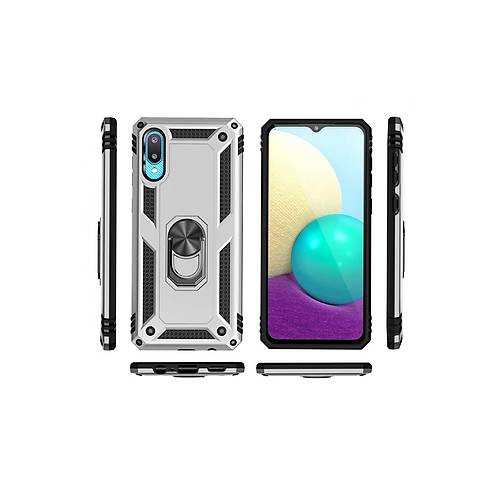 Galaxy A02 K�l�f Sofya Y�z�kl� Silikon Kapak - G�m��
