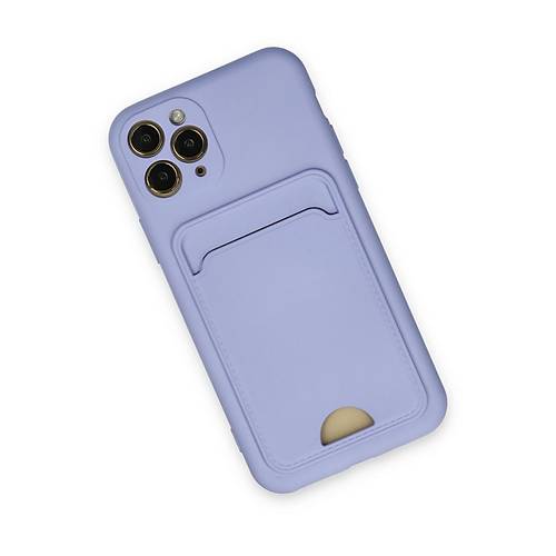 iPhone 11 Pro K�l�f Kelvin Kartvizitli Silikon - Lila