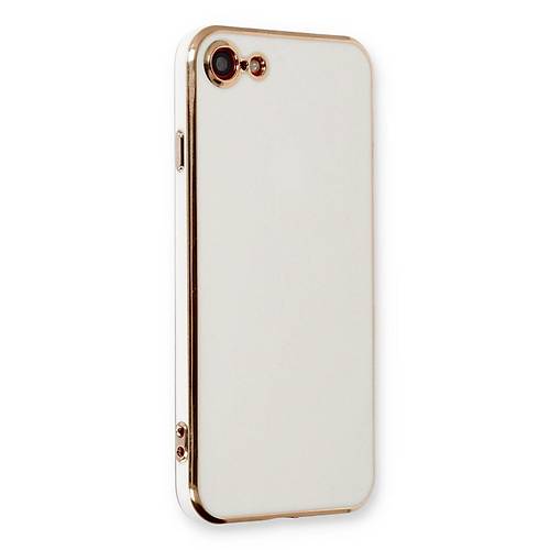 iPhone 7 K�l�f Volet Silikon - Beyaz