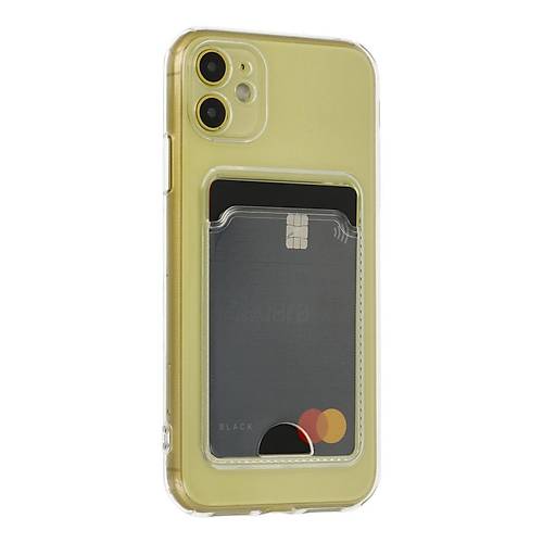 iPhone 11 K�l�f Kart �effaf Silikon - �effaf