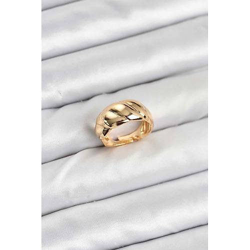 Gold Renk Bombeli Sarmal Y�z�k