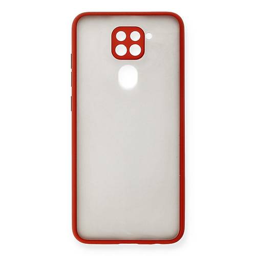Redmi Note 9 K�l�f Montreal Silikon Kapak - K�rm�z�