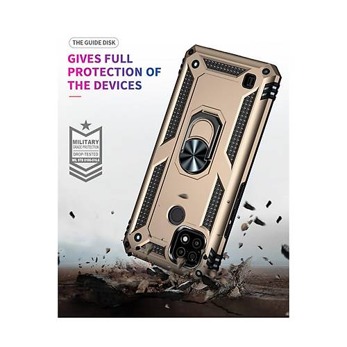 Realme C21 K�l�f Sofya Y�z�kl� Silikon Kapak - Gold