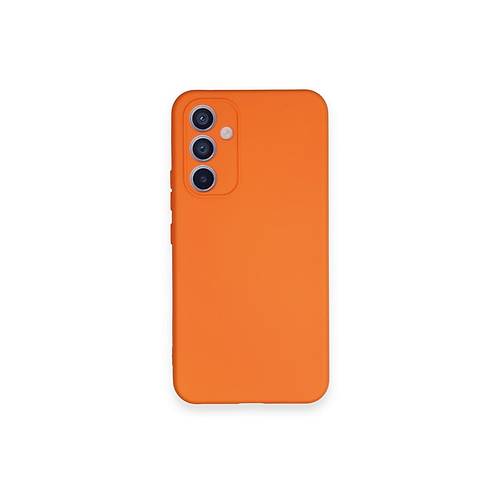 Galaxy A34 5G K�l�f Nano i�i Kadife Silikon - Turuncu