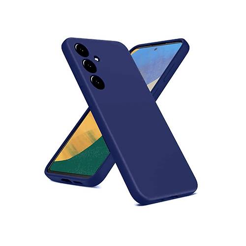 Galaxy A36 K�l�f Nano i�i Kadife Silikon - Lacivert