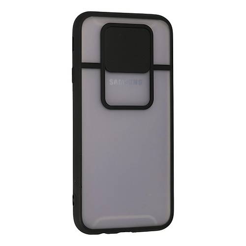 Galaxy J7 Pro / J730 K�l�f Palm Buzlu Kamera S�rg�l� Silikon - Siyah