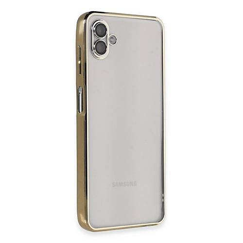 Galaxy A04 K�l�f Razer Lensli Silikon - Gold