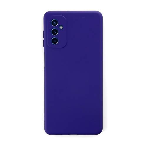 Galaxy M52 5G K�l�f Nano i�i Kadife Silikon - Mor