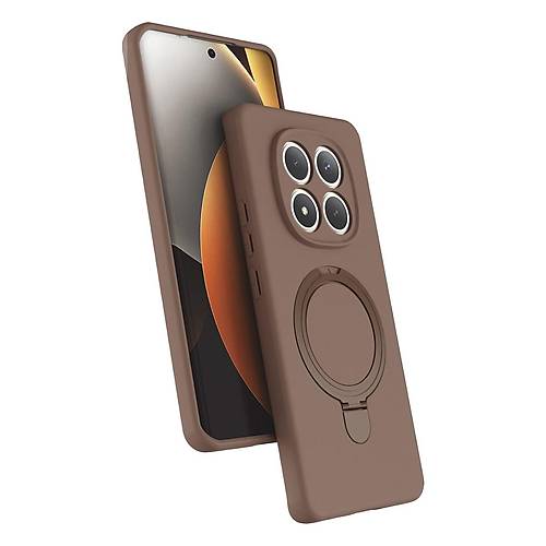 Redmi Note 15 Pro 4G Regal Magsafe Standl� Kapak - ��l Titanyum