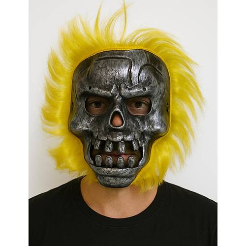 Wild Skull - Metal Kafatas� Sar� Sa�l� �skelet Maske