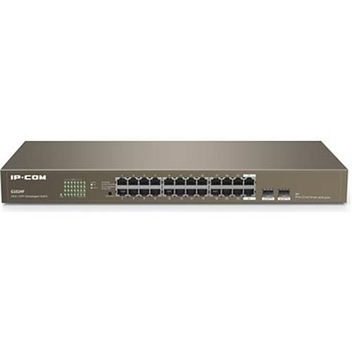 IP-COM IP-G1024F 24 PORT GIGABIT + 2X1GB SFP UPLINK RACKMOUNT SWITCH