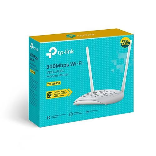 TP-LINK TD-W9950 300MBPS 4 PORT VDSL2/ADSL WIFI MODEM ROUTER
