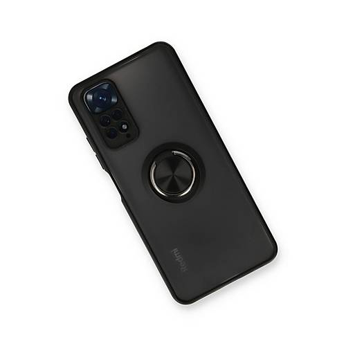 Redmi Note 11 K�l�f Montreal Y�z�kl� Silikon Kapak - Siyah