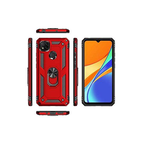Redmi 9C K�l�f Sofya Y�z�kl� Silikon Kapak - Rose
