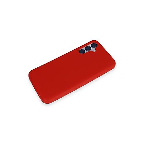 Galaxy M15 K�l�f First Silikon - K�rm�z�