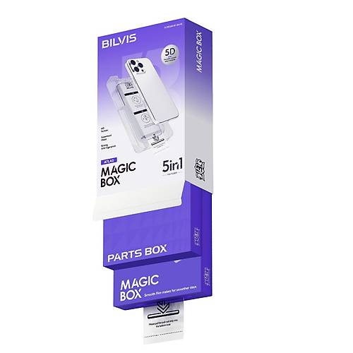 iPhone 11 Bilvis 5in1 3D Magic Cam Ekran Koruyucu - Siyah