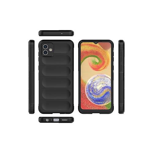 Galaxy A04 K�l�f Optimum Silikon - Siyah