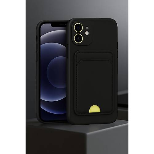 iPhone 11 K�l�f Kelvin Kartvizitli Silikon - Lacivert