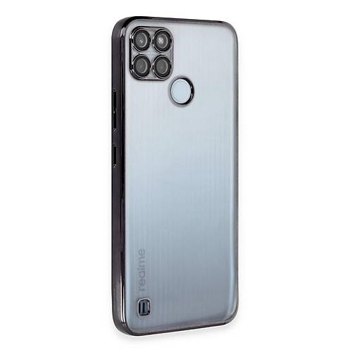 Realme C25Y K�l�f Razer Lensli Silikon - Siyah