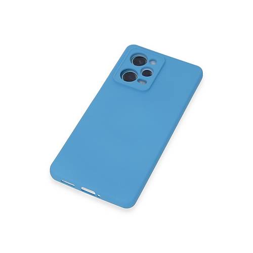 Redmi Note 12 Pro 5G K�l�f Nano i�i Kadife Silikon - Mavi