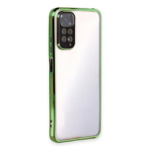 Redmi Note 11 K�l�f Razer Lensli Silikon - Ye�il