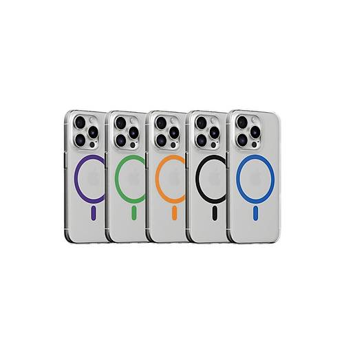 iPhone 15 Pro K�l�f Bubble Magsafe Kapak - Siyah