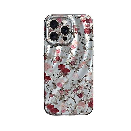 iPhone 13 Pro K�l�f Crew Desenli Kapak - �i�ek