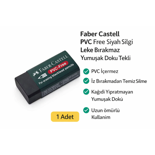 NO.30 PVC Free Siyah Silgi 1 Adet Leke B�rakmaz Yumu�ak Doku