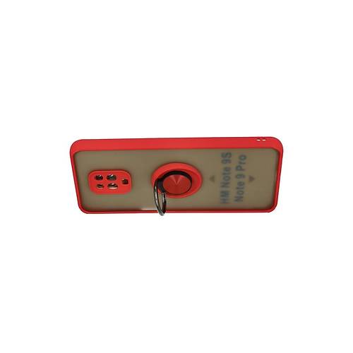 Redmi Note 9 Pro K�l�f Montreal Y�z�kl� Silikon Kapak - K�rm�z�