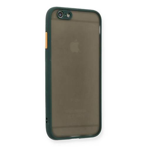 iPhone 6 K�l�f Montreal Silikon Kapak - Ye�il
