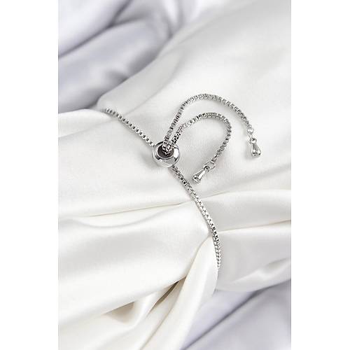 Pirin� Zirkon Ta�l� S�ral� Ok Model G�m�� Renk Asans�rl� Kad�n Bileklik